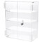 Plymor Clear Acrylic Rectangular Locking Display Case, 3 Shelves